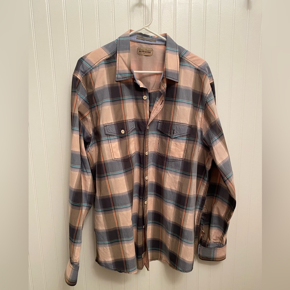 New Tommy Bahama Men’s Plaid Button Down